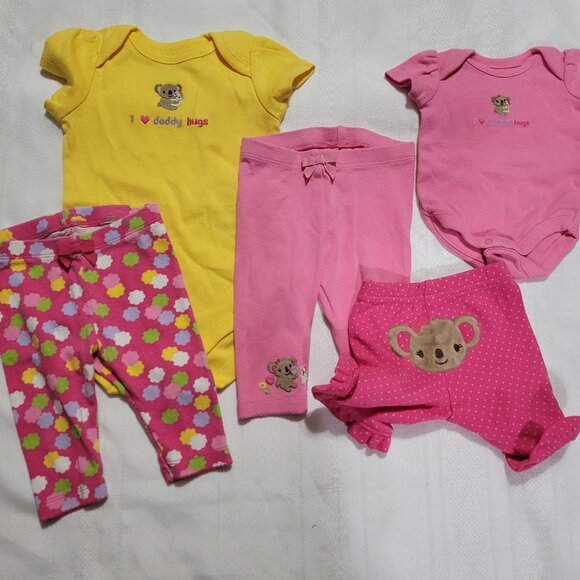 Gymboree Used Brand New Baby Koala Up to 5 lbs pants & bodysuit, Used 0-3 Pants - Picture 4 of 4